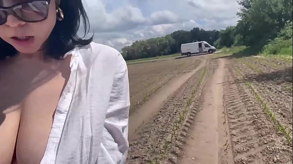 Image Smoking Cigarette and Bouncing Boobs in Male Shirt to get private place for masturbate and fast Orgasm
