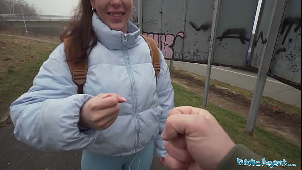 Image Public Agent She takes his big cock down to the balls after losing a simple game
