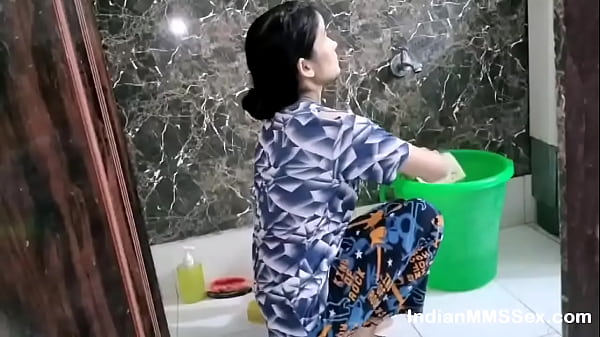 Image Indian Wife In Bathroom Washing And Taking Shower