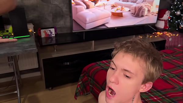 Image sweet twinks were given guys with big dicks for the new year, twinks were fucked hard and cummed on their faces