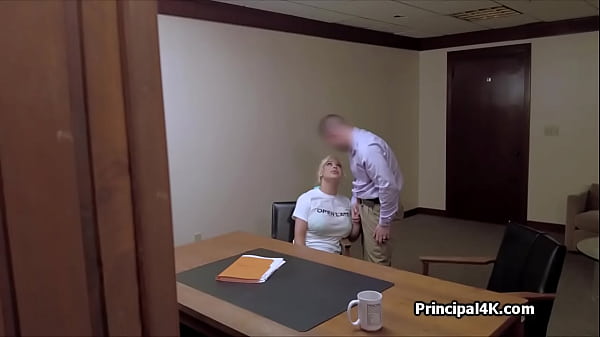 Image Bikini milf blows head teacher at his office