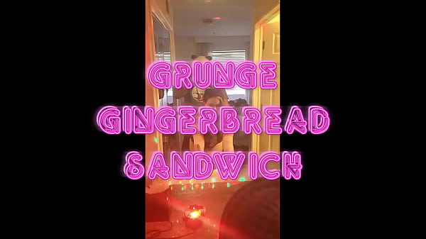 Image Grunge Gingerbread Sandwich FREE CLIP