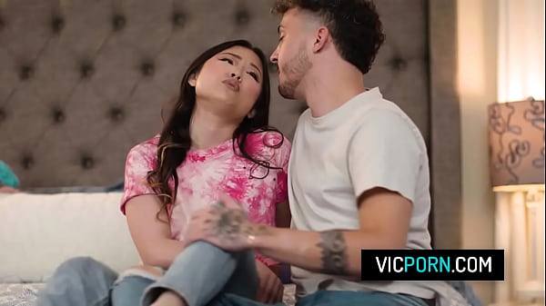 Image Hot asian teen Lulu Chu ditches studying and have sex with her boyfriend