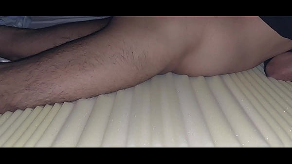 Image I fuck the hole in the new mattress and ejaculate sperm on the sheet.