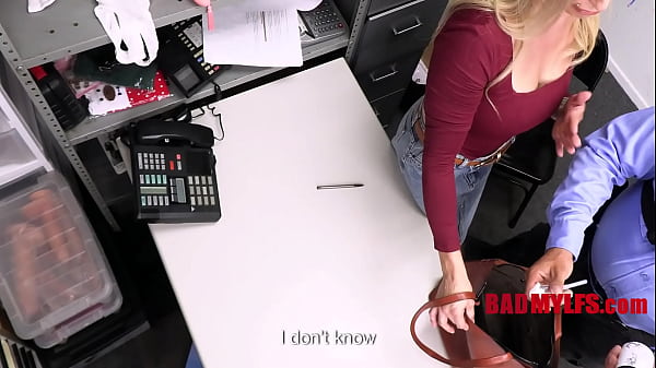 Image Busty Blonde Caught Stealing Oil, Drenched In It & Blackmailed By A Cop | BadMylfs