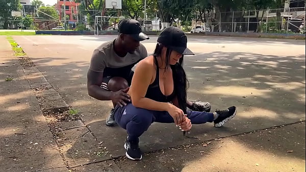 Image Coach shows his BBC in the park to busty Silvana Lee - Xander Black