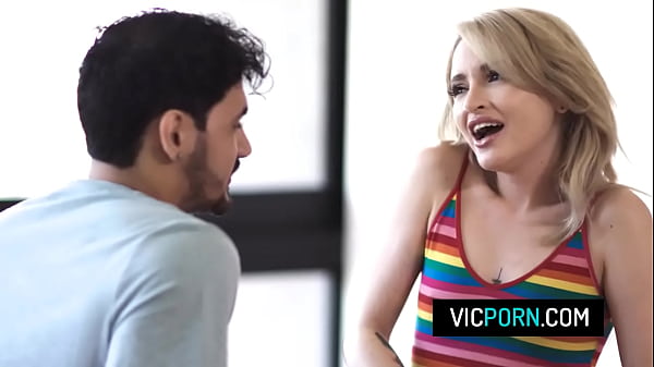 Image Skinny blonde babe Lola Fae have sneaky sex with her big cock boyfriend