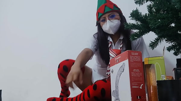 Image MATURE STUDENT DOESN'T ATTEND CLASS BECAUSE SHE STAYS AT HOME CHECKING OUT THE NEW EROTIC CHRISTMAS GIFTS. SHE MASTURBATES WITH THE GIFTS LIKE A SLUT