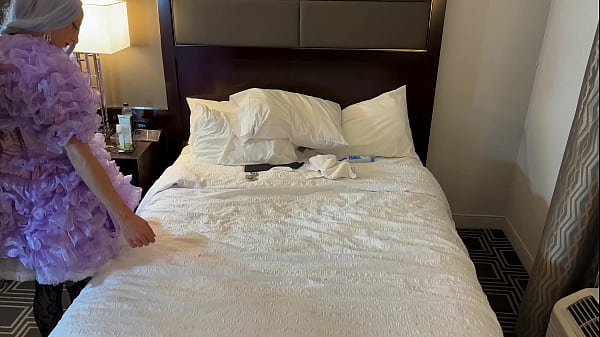 Image Dominatrix Makes Roommate Wear Sissy Dress