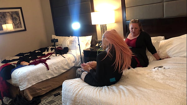 Image Guy Transformed into Hot Babe Gives Footjob as Punishment by Roommate