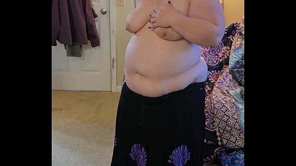 Image Bbw dance and strip in black dress