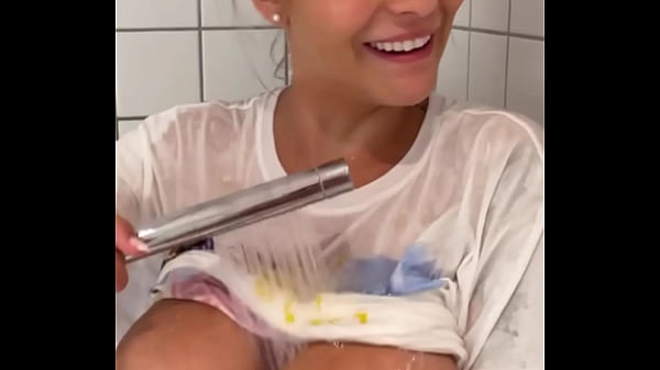 Image Busty Chubby Teen Backstage wet shower and huge facial treatment - POV Blowjob