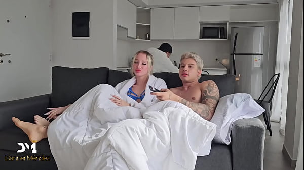 Image Stepsiblings secretly fuck their stepdad while watching TV - Danner Mendez