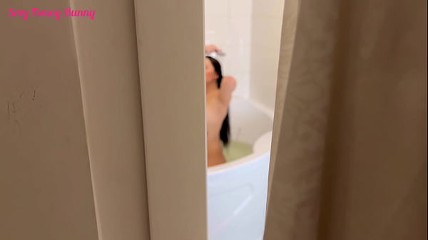 Image A stepbrother watches his half-sister in the bathroom and seduces her for sex