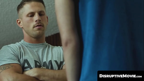 Image DisruptiveMovie.com - Inked army studs Roman Todd and Jkab Dale dominate recruit Trevor Harris