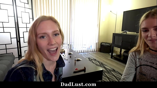 Image Twin Step Daughters Having a Sleepover and Fuck with Stepdad - Dadlust