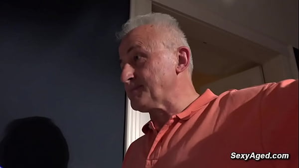 Image Old grandpa fucks skinny brunette teen in mouth and pussy