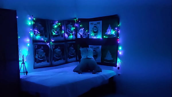 Image The sensual stepmother shows off her naked body at Christmas