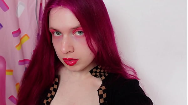 Image BBW Trans Redhead Pinky Fucks and Cums Missionary POV