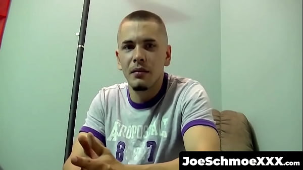 Image JoeSchmoeXXX.com - Amateur dude jerks off his juicy cock on bed and cums hard