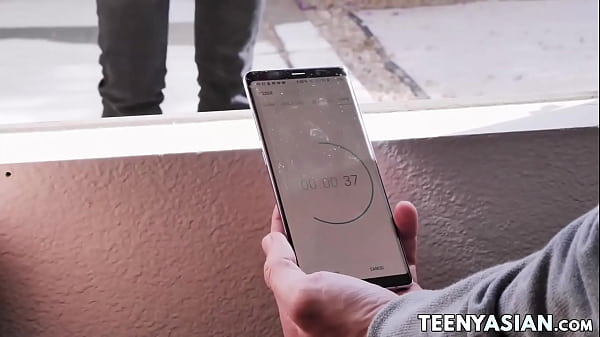 Image Trapped Asian teen Ember Snow facialized after threesome sex