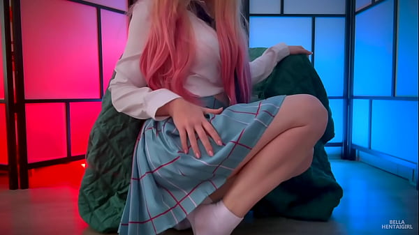 Image Hot student stretching her holes - Bella Hentaigirl