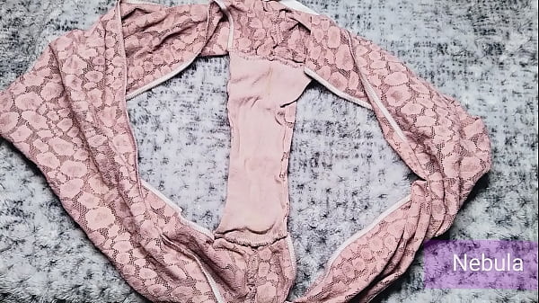 Image Use los panties usados de mi novia para masturbarme mientras ella est&aacute_ de viaje, me corr&iacute_ sobre su panty rosa