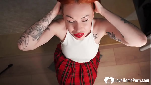 Image A hot BJ with my gorgeous ginger girlfriend