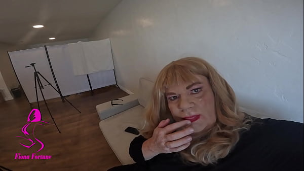Image CD Sissy BBC blowjob with messy facial cumshot Fiona Fortune Transvestite
