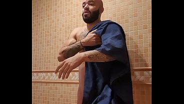 Image Excitement after a hot shower