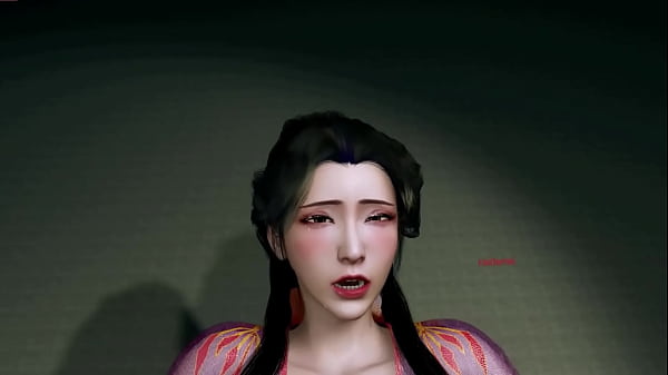 Image 3D cute Asian cosplay slut sucking the big dick