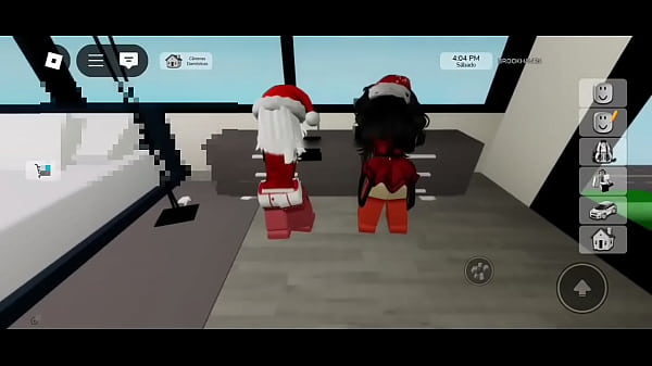 Image Foda natalina com duas m&atilde_es Noel no brookhaven - Roblox