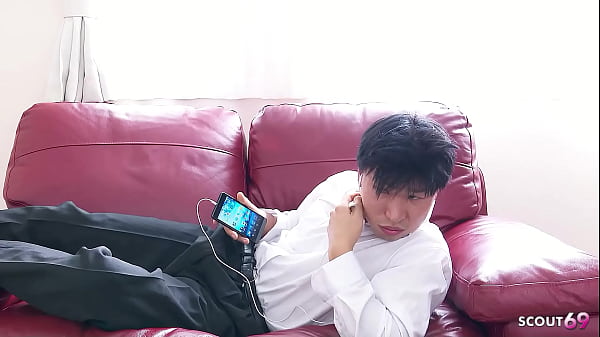 Image Petite Japanese Step-Sister seduce his Classmate to Fuck while he his waiting next room in Uncensored Porn