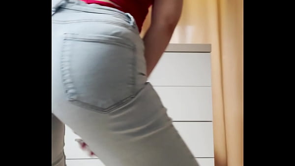 Image Homemade Petite Blonde Striptease Dancing in Tight Jeans