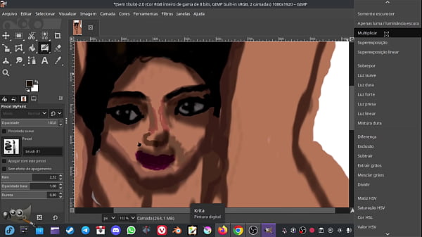 Image Draw hot pussy in Gimp in Digital Painting Hentai