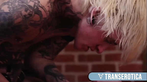Image Busty TS Aphrodite Adams & Blond FTM Austin Spears In A Strap-On Fuck!