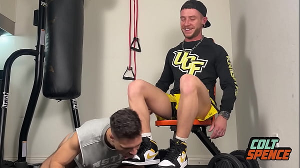 Image Dom Jock Colt Spence Dominates and Pisses All Over Submissive Slave Cole McKenna