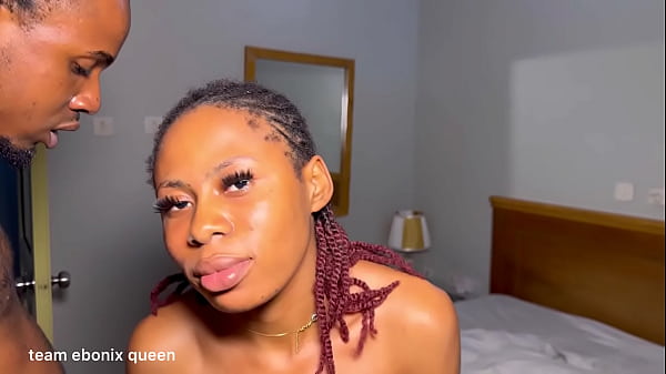 Image she looks back to watch how that fat dick goes in