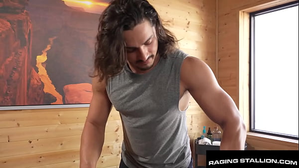 Image Bubble Butt Masseur Tight Hole Plowed By BBC Hunk Client - RagingStallion