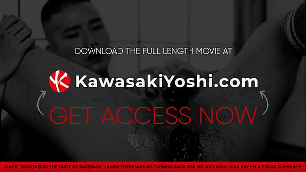 Image KawasakiYoshi.com - Japanese hunk Shusaku takes a massive dildo up his ass courtesy of Yoshi Kawasaki
