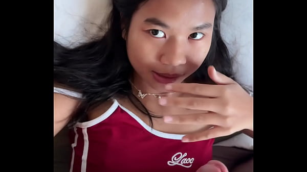 Image 18yo Thai teen while trying to swallow cum