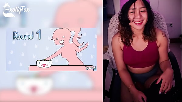 Image DERPIXON PARTY GAMES HENTAI REVIEW REACTION RATING - ExotiqFox Solo Gooner Girl Masturbation