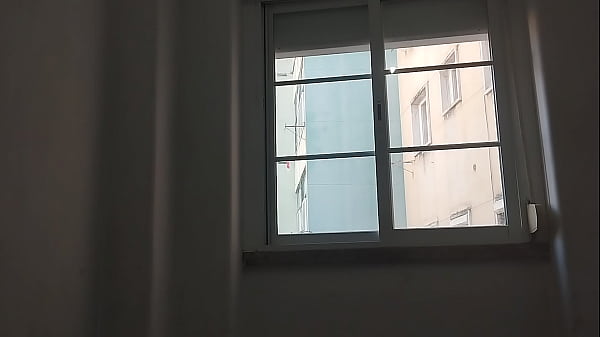 Image Guy with big dick in girlfriend's bed who traveled