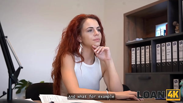 Image LOAN4K. Slutty redhead has given her fit body to start a vegan restaurant