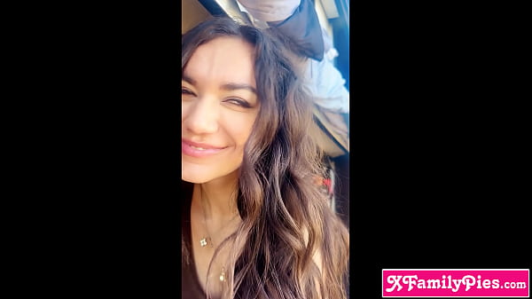 Image Road trip with sexy ass teen stepsister leads to sex in the van