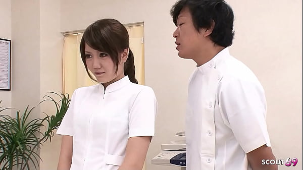 Image Japanese Teen Nurse talk to Double Creampie MMF 3Some Sex by Doctors in Japan Hospital in Uncensored JAV Porn