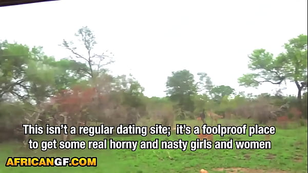 Image Bubble butt perfect tits African girlfriend doggystyle banging in safari