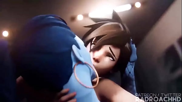 Image Widowmaker se venga cogiendo a Tracer dej&aacute_ndola llena de leche