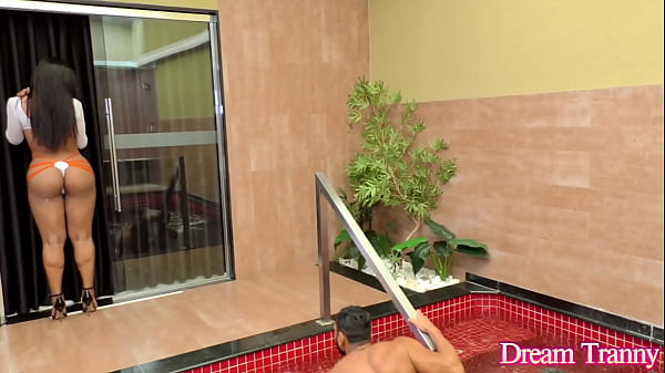 Image Hot and Horny Tranny Drika Lima Invites Two Studs