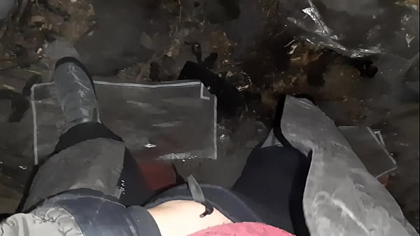 Image Village girl masturbates hotly in a cold barn